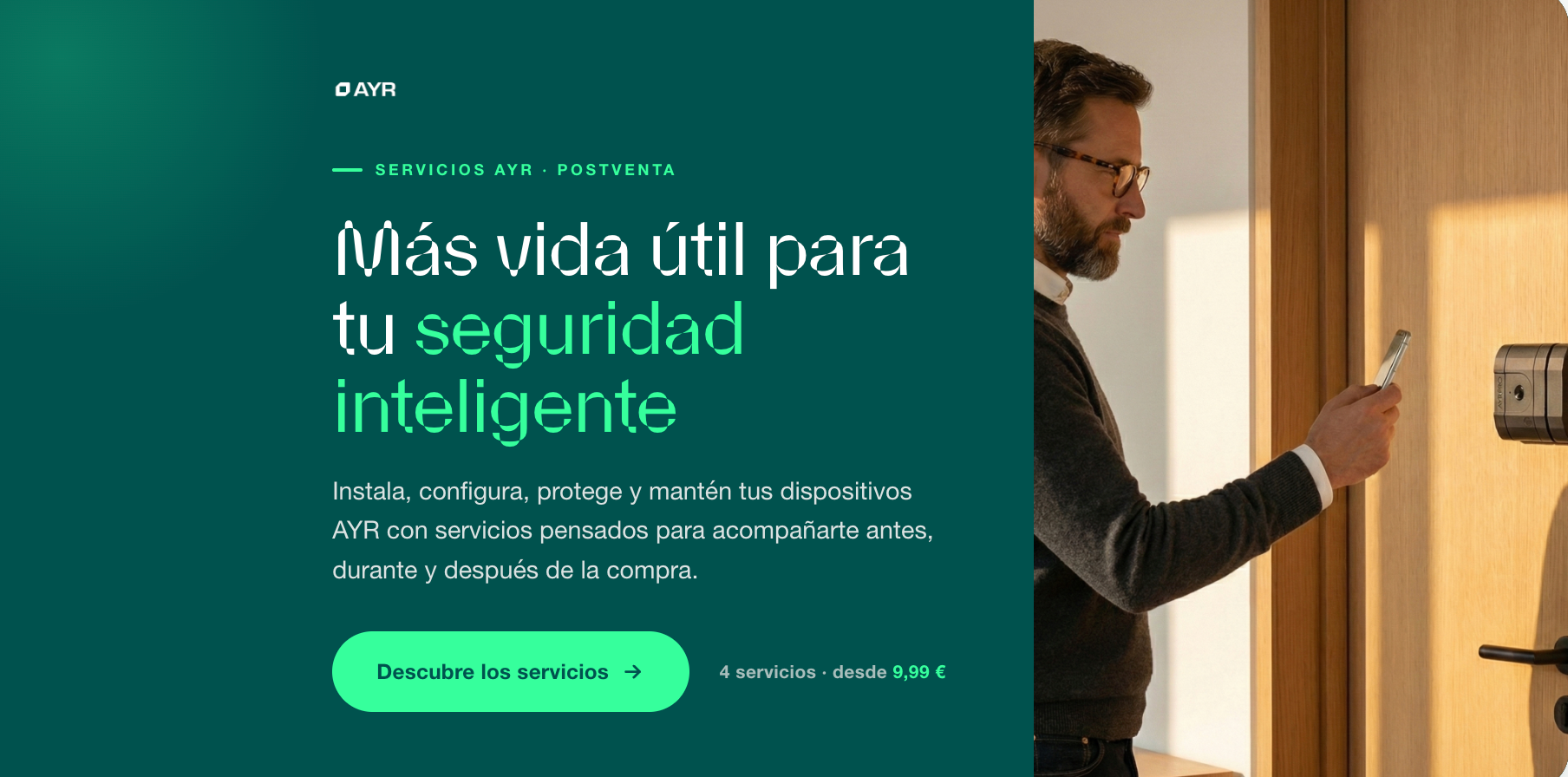 Más tranquilidad, más comodidad y más vida útil para tu seguridad inteligente