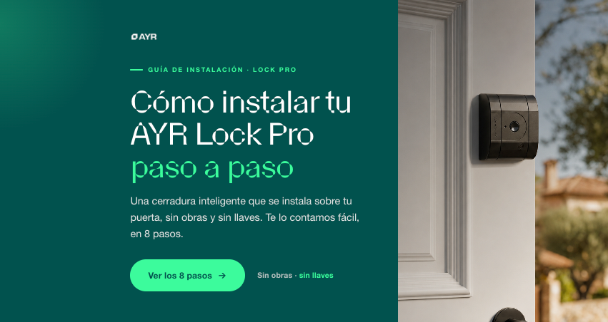 Cómo instalar tu AYR Lock Pro paso a paso