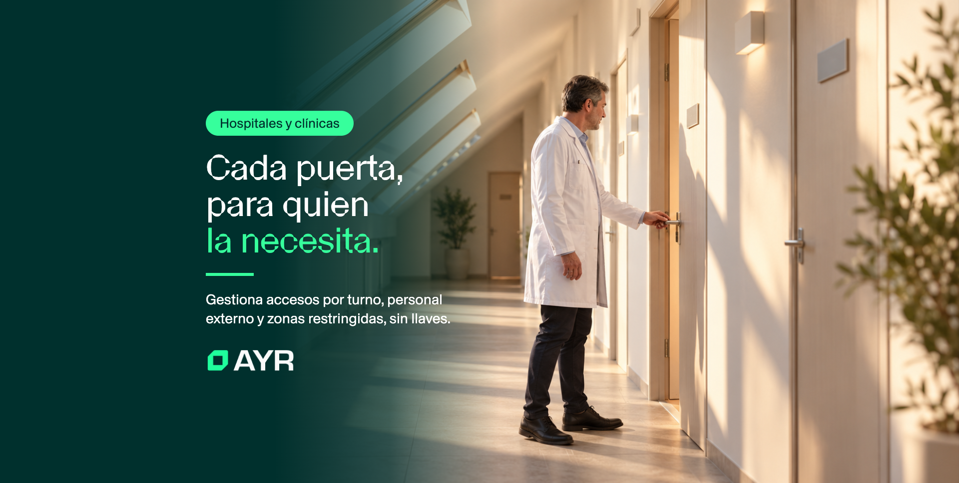Gestión de accesos en hospitales y clínicas