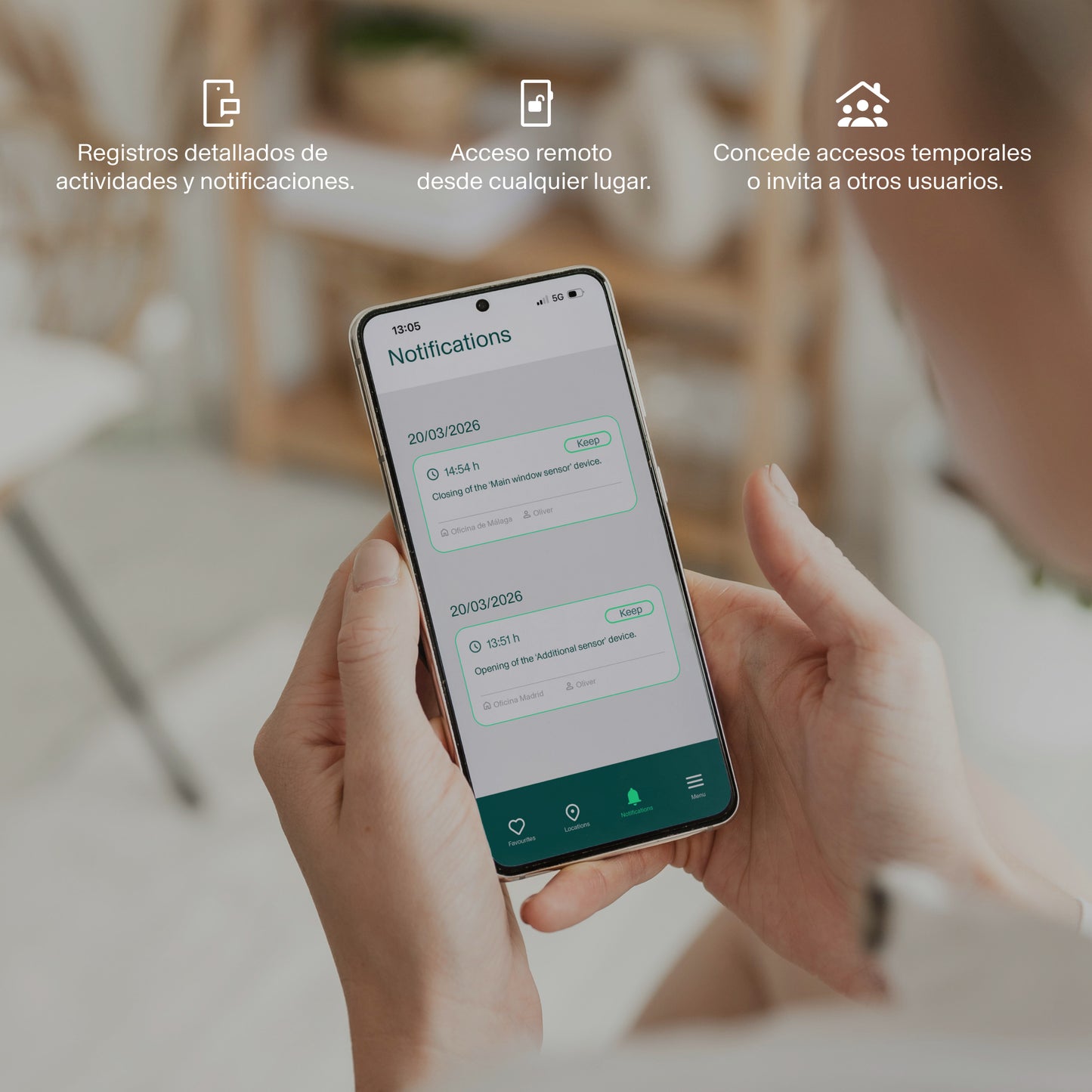 AYR Keep | Sensor inteligente para puertas y ventanas
