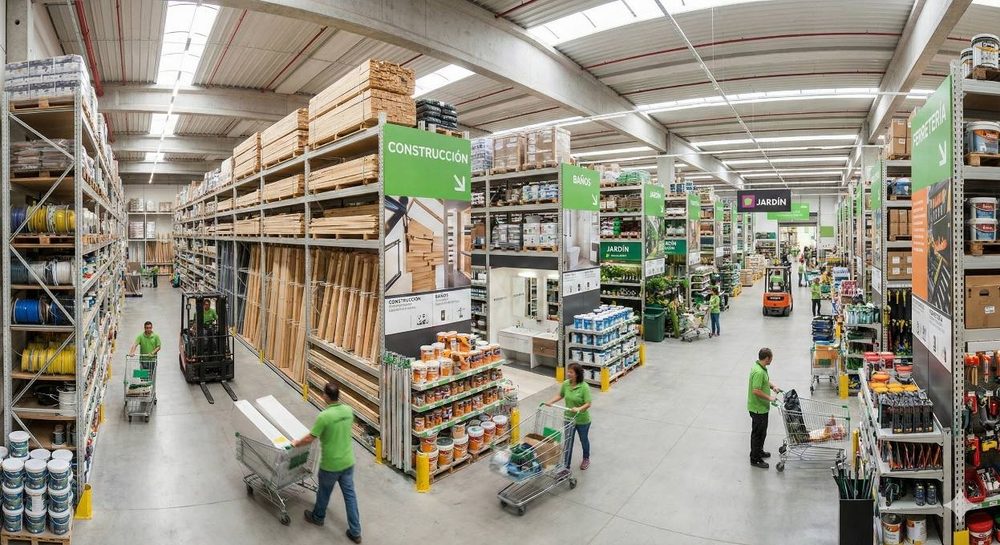 Pasillo de una gran superficie de bricolaje